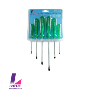 4079 JOGO CHAVE FENDA/PHILLIPS C/6 PLASTICO 20/05