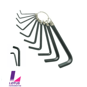 5210 JOGO CHAVES ALLEN C/10 PRETA 60/12