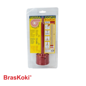 SERRA COPO DIAMANTADA BRASKOKI KSC-65/50/7mm VERMELHO C/H SDS PLUS 150mm